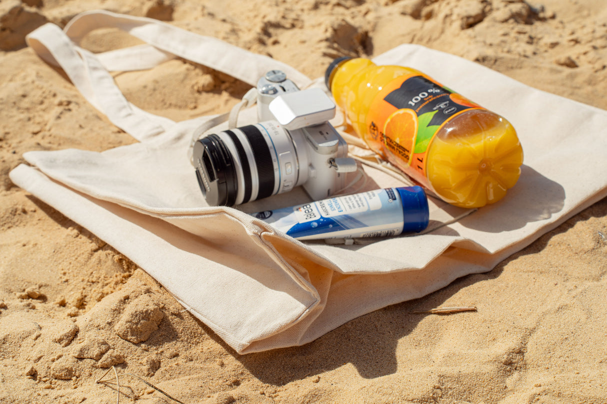 Torba bawełniana 380x80x80x420mm Ecru Uchwyt: 70cm