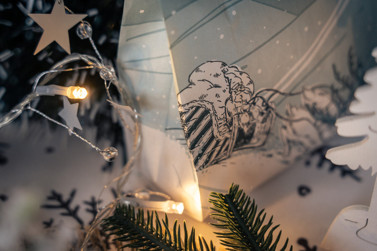 Torby papierowa świąteczne 120x50x220mm Choinka 25szt.