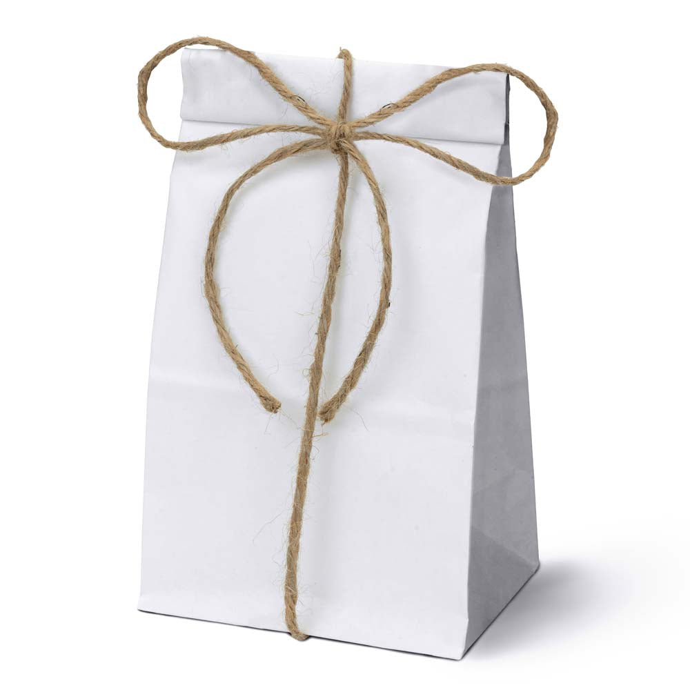 Torba papierowa klockowa 80x65x190mm Biała 1000szt.