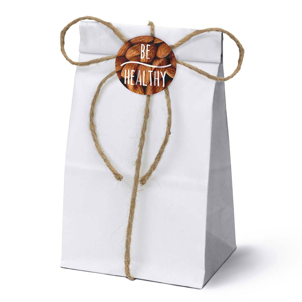 Torba papierowa klockowa 80x65x190mm Biała 1000szt.