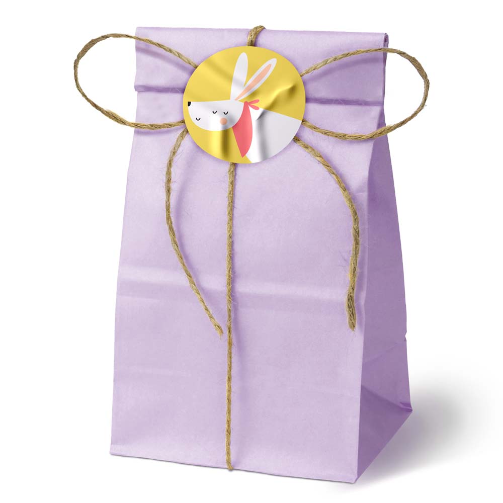 Torba papierowa klockowa 100x70x280mm Fioletowa