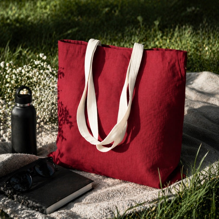 Torba Bawełniana 380x420mm Bordowa