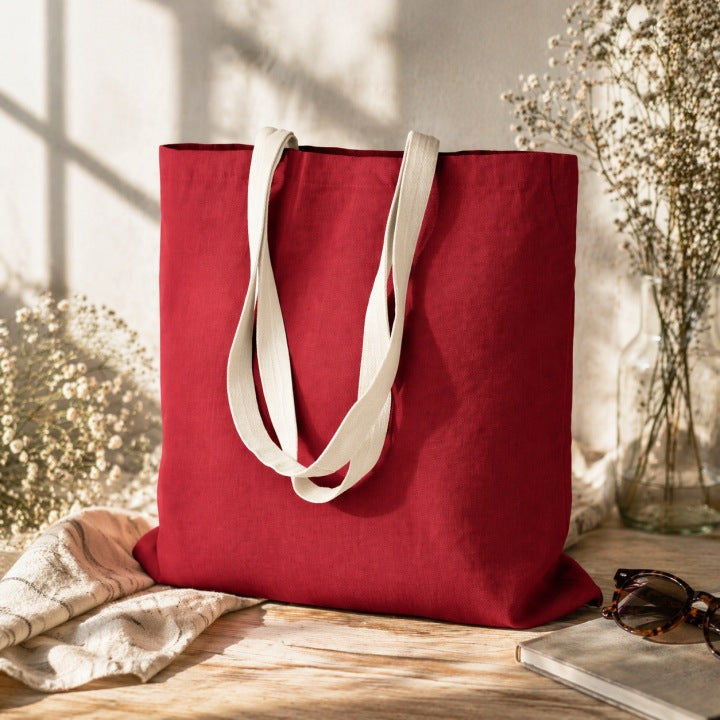 Torba Bawełniana 380x420mm Bordowa