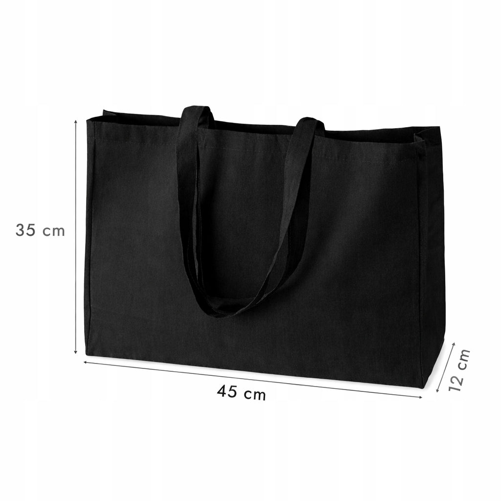 Torba Bawełniana 450x120x350mm Czarna