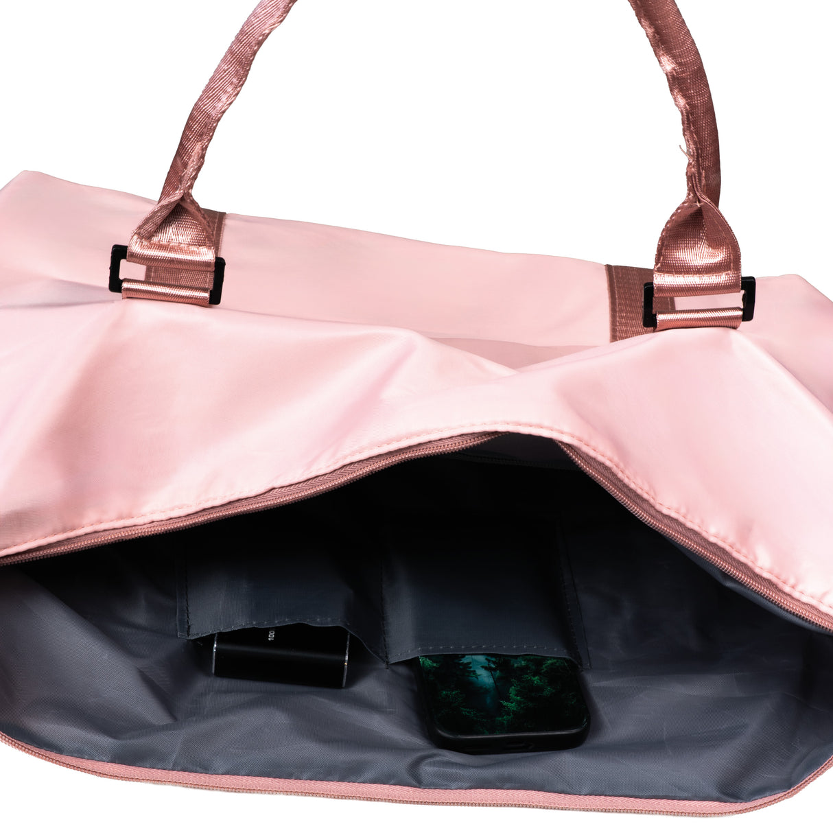 Duża torba podróżna 45 × 14 × 34 cm Różowa
