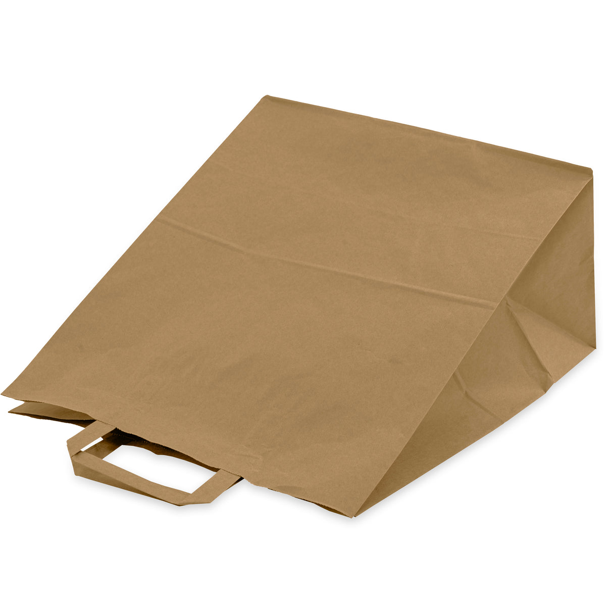 Torba papierowa z uchwytem płaskim 320x160x390mm Brązowa