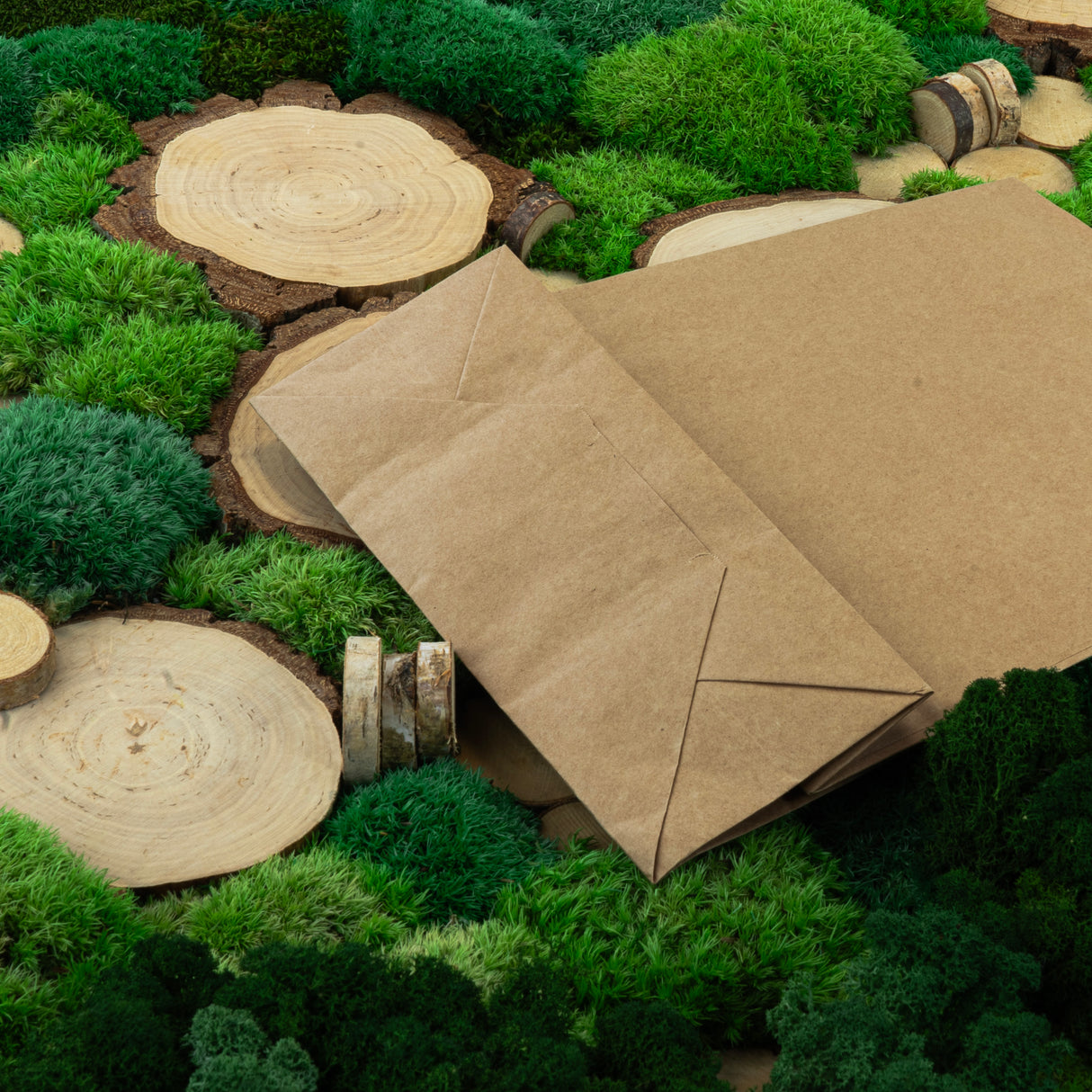 Torba papierowa z uchwytem skręcanym 240x100x320mm Brązowa