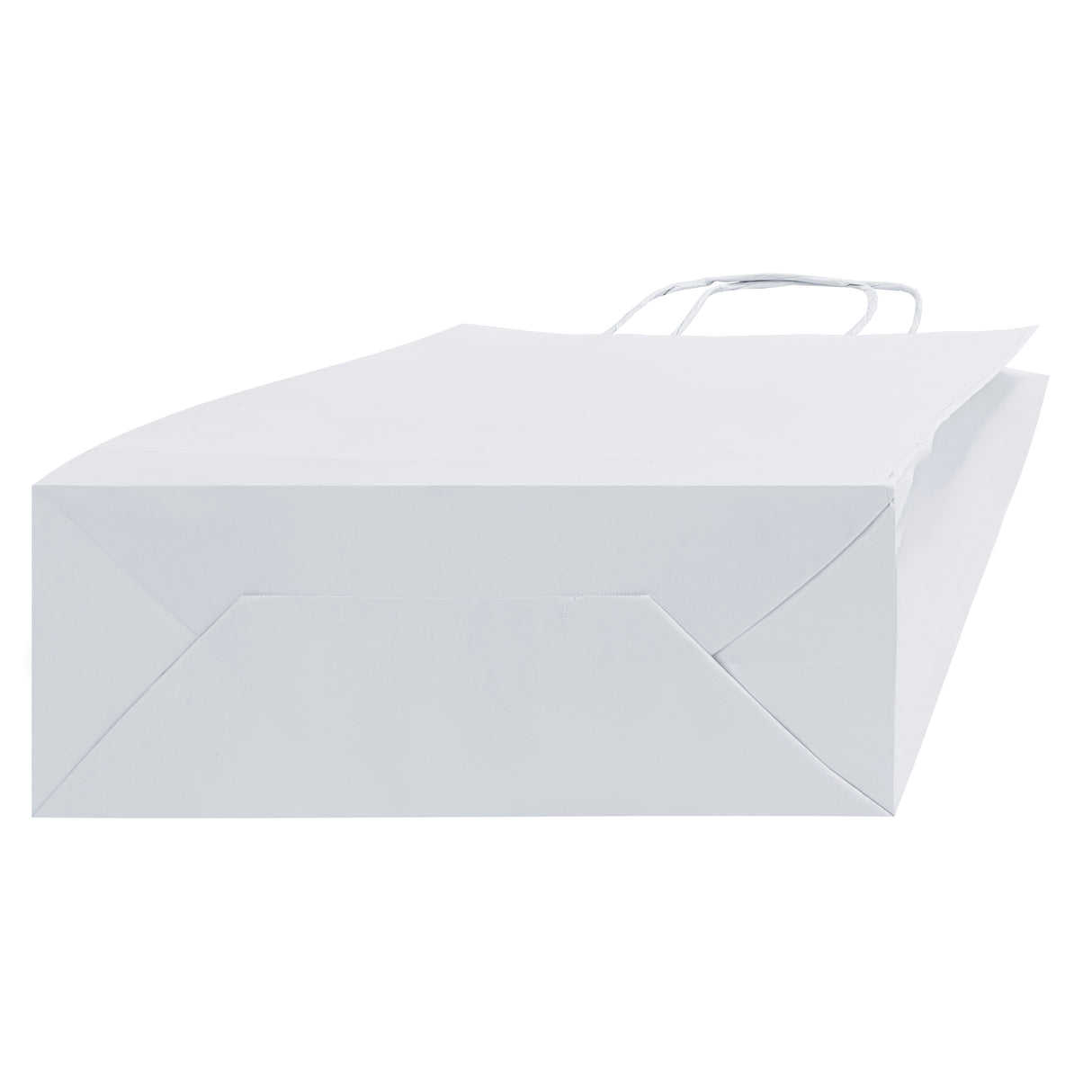 Torba papierowa z uchwytem skręcanym 240x100x320mm Biała