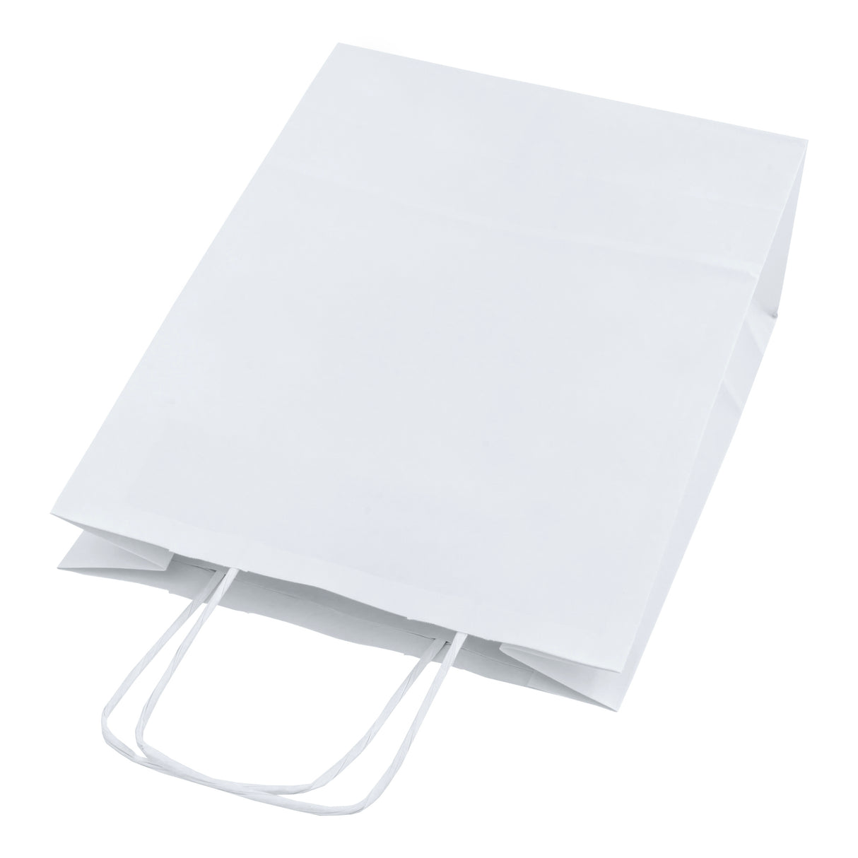 Torba papierowa z uchwytem skręcanym 240x100x320mm Biała