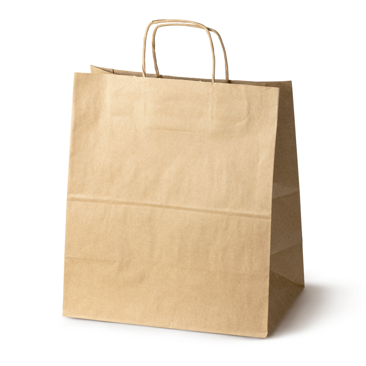 Torba papierowa z uchwytem skręcanym 305x170x340mm Brązowa