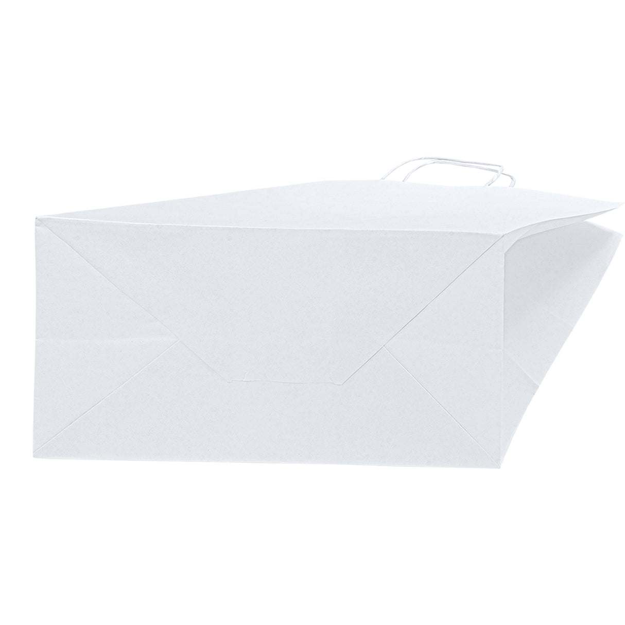 Torba papierowa z uchwytem skręcanym 305x170x340mm Biała