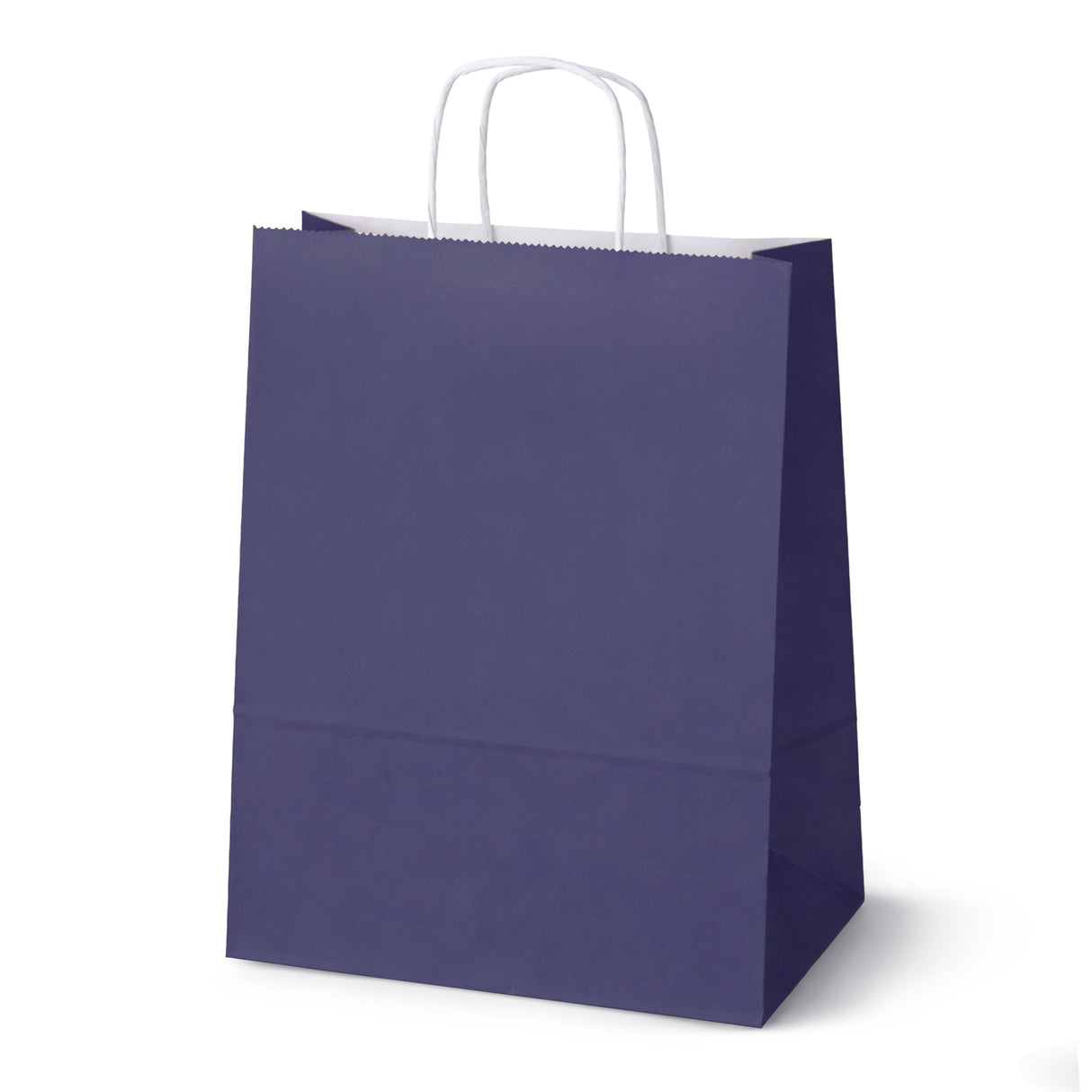 Torba Papierowa z Uchwytem Skręcanym 305x170x425mm Granatowa Biały