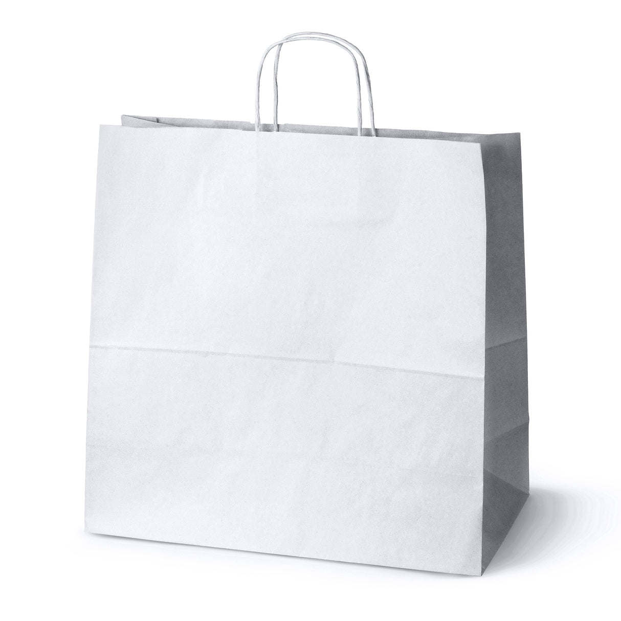 Torba Papierowa 400x180x390mm z Nadrukiem Biała 50 szt.