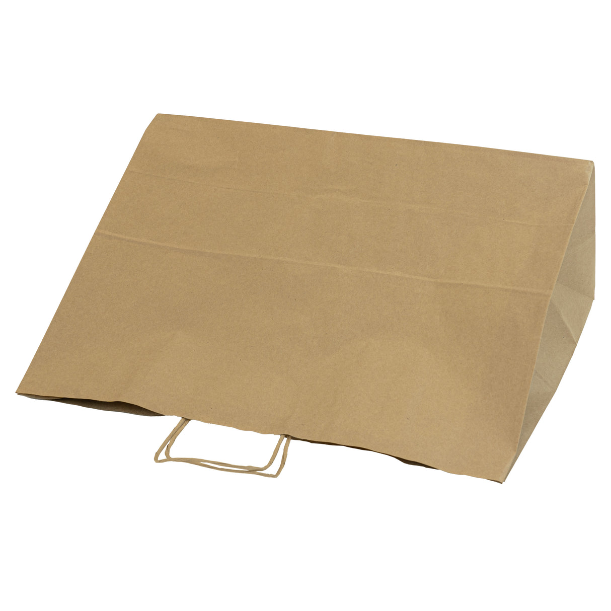 Torba papierowa z uchwytem skręcanym 500x180x390mm Brązowa