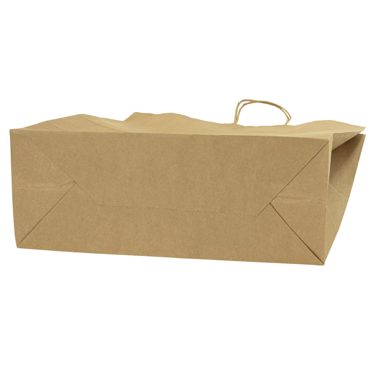 Torba papierowa z uchwytem skręcanym 500x180x390mm Brązowa