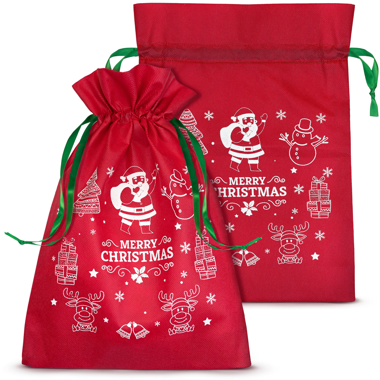 Woreczek świąteczny ze wstążką MERRY CHRISTMAS