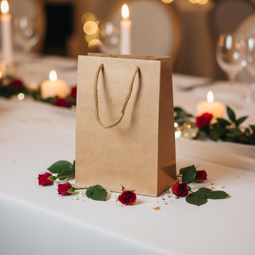 Torba Papierowa ECO Prestige 170x70x210mm Brązowa