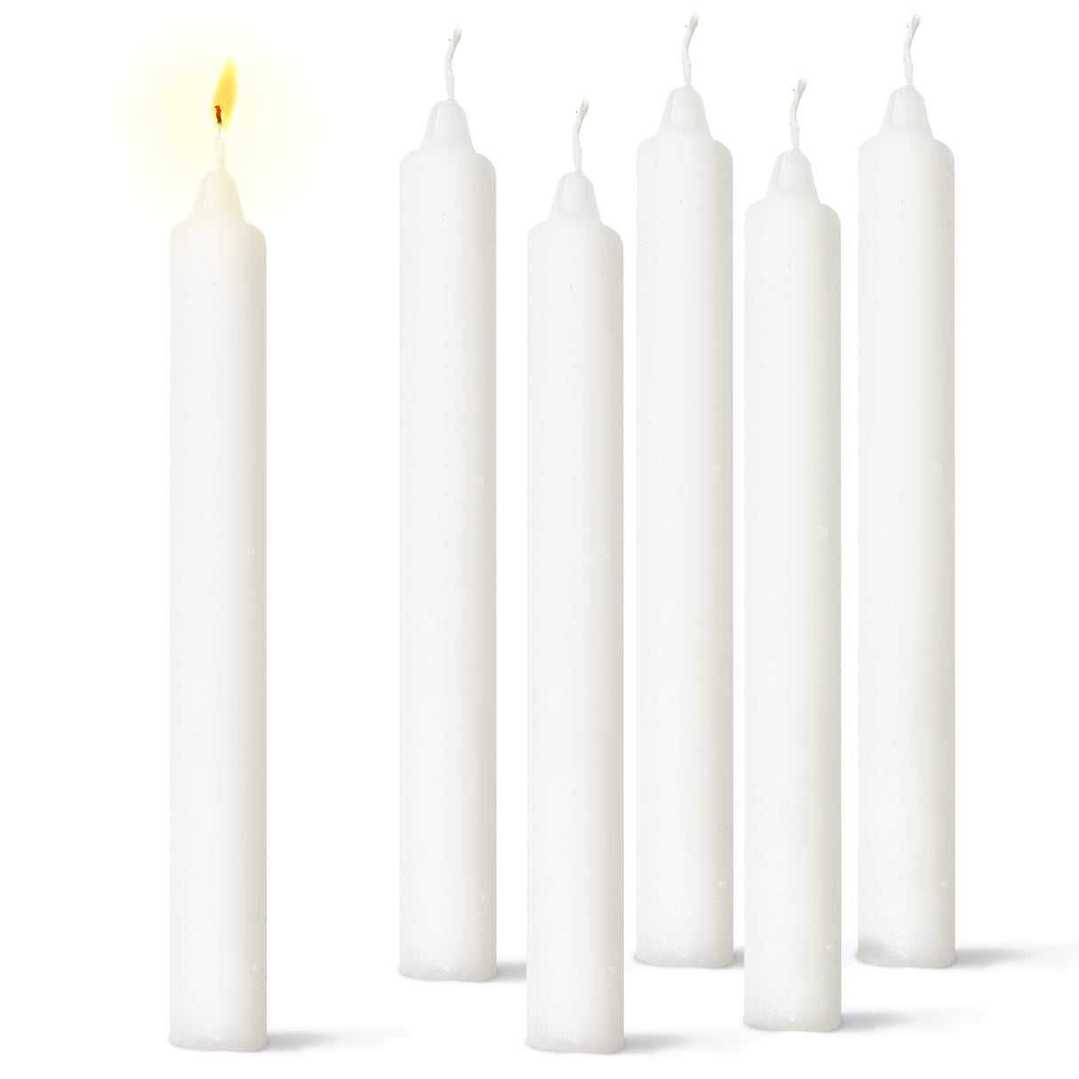 Tradycyjna Świeca Stołowa Biała 30szt.