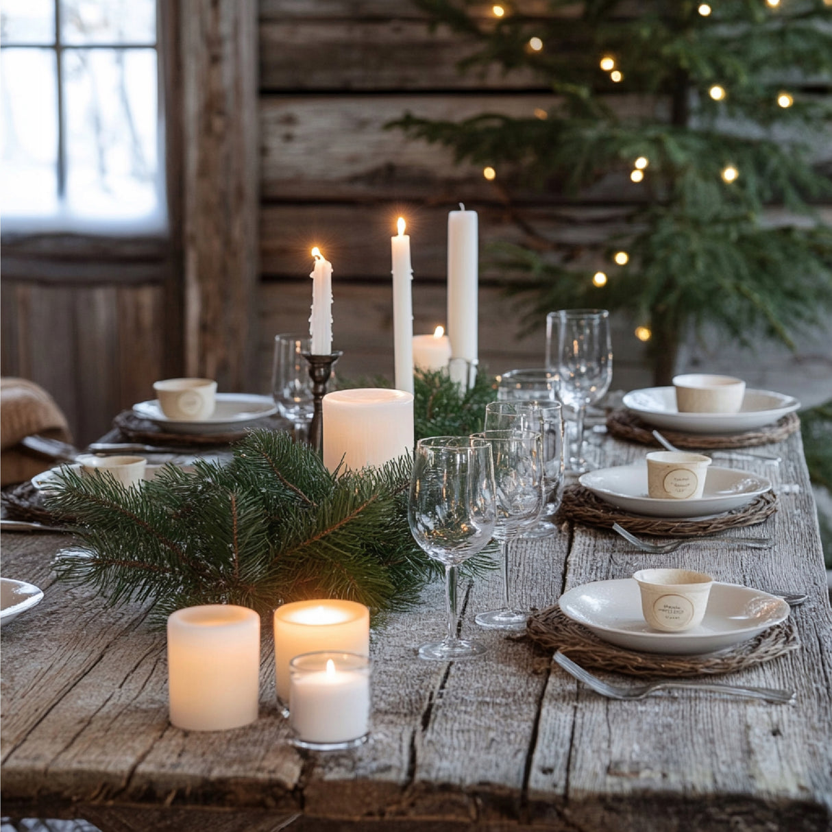 Tradycyjna Świeca Stołowa Biała 30szt.