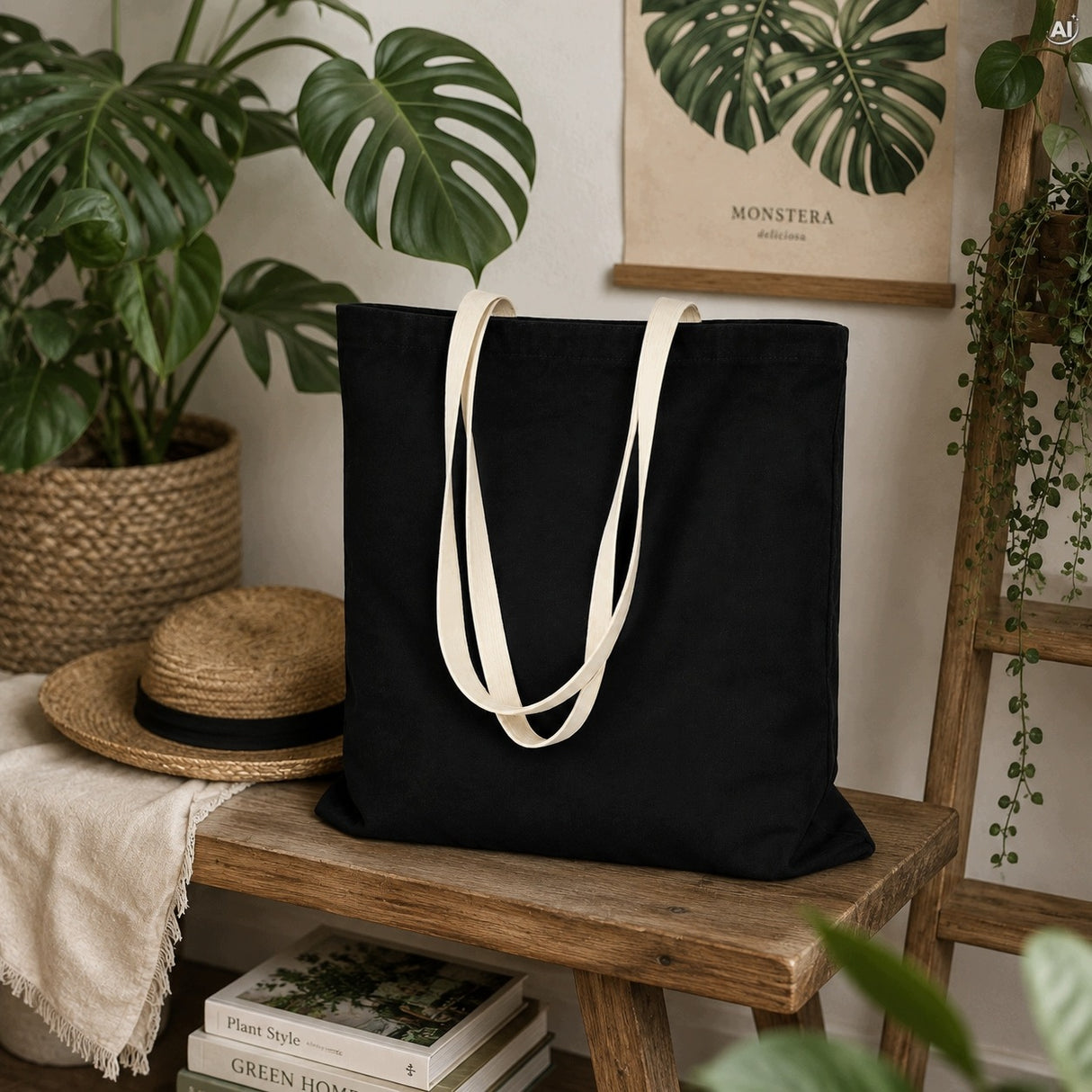 Torba Bawełniana 340x420mm Czarna