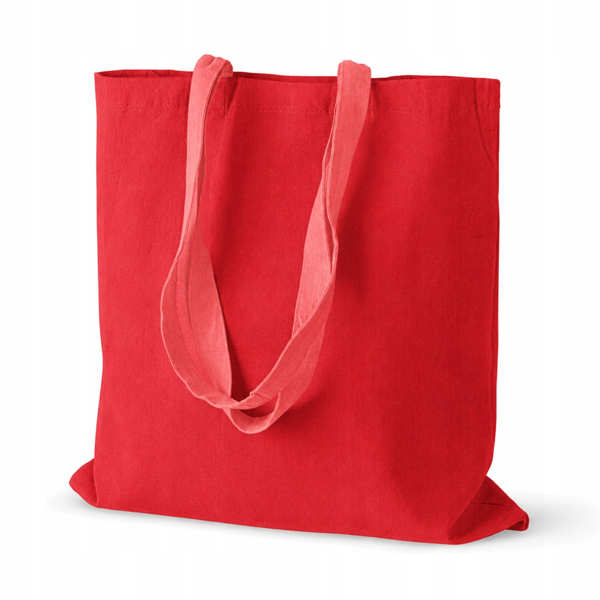 Torba Bawełniana 380x420mm Czerwona Uchwyt: 70cm