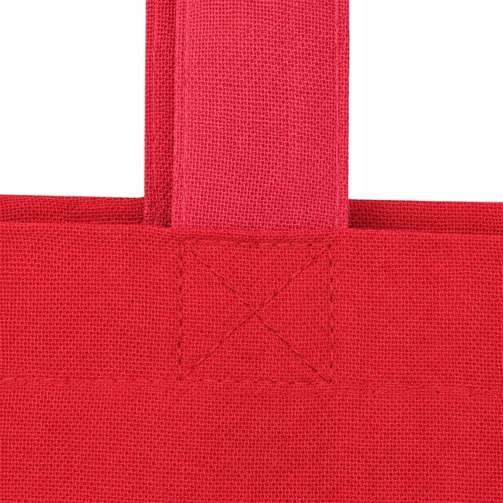 Torba Bawełniana 380x420mm Czerwona Uchwyt: 70cm