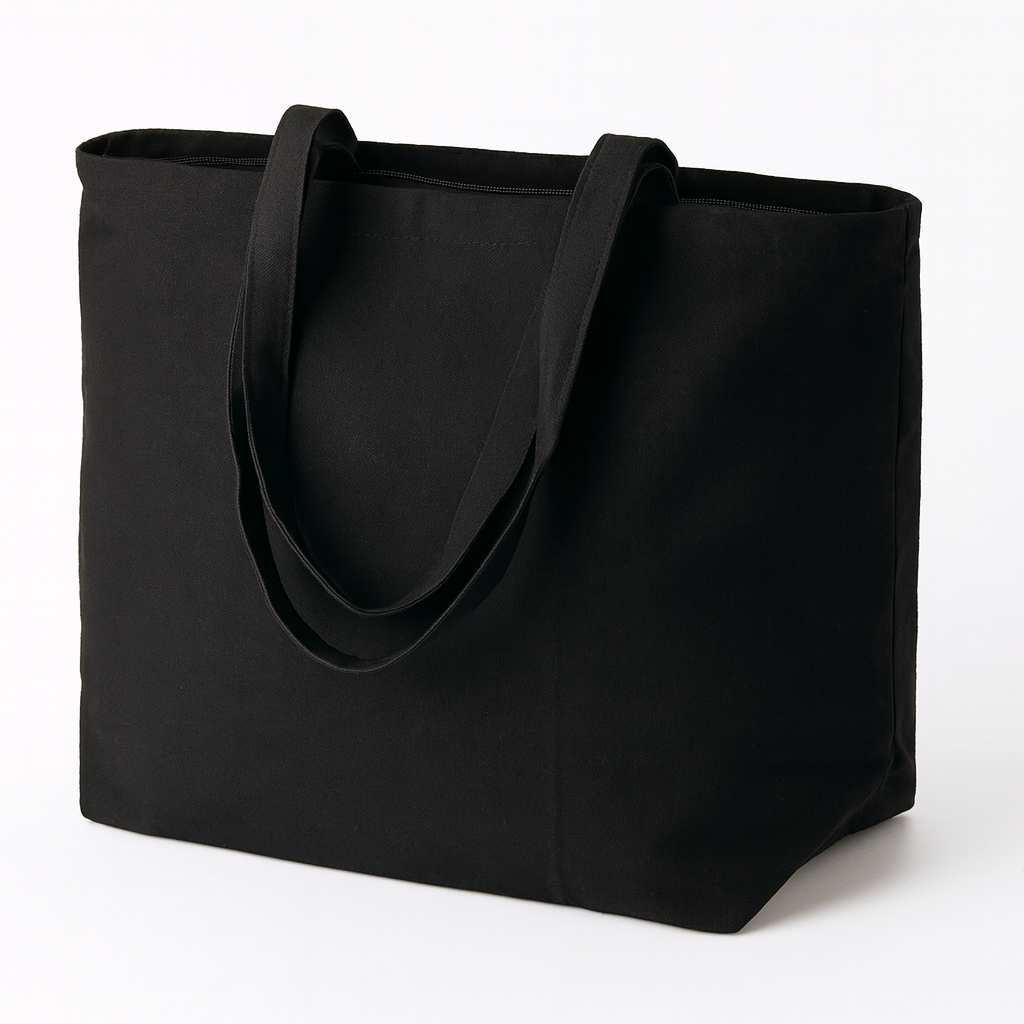 Torba Bawełniana 500x150x380mm Czarna Uchwyt: 70cm