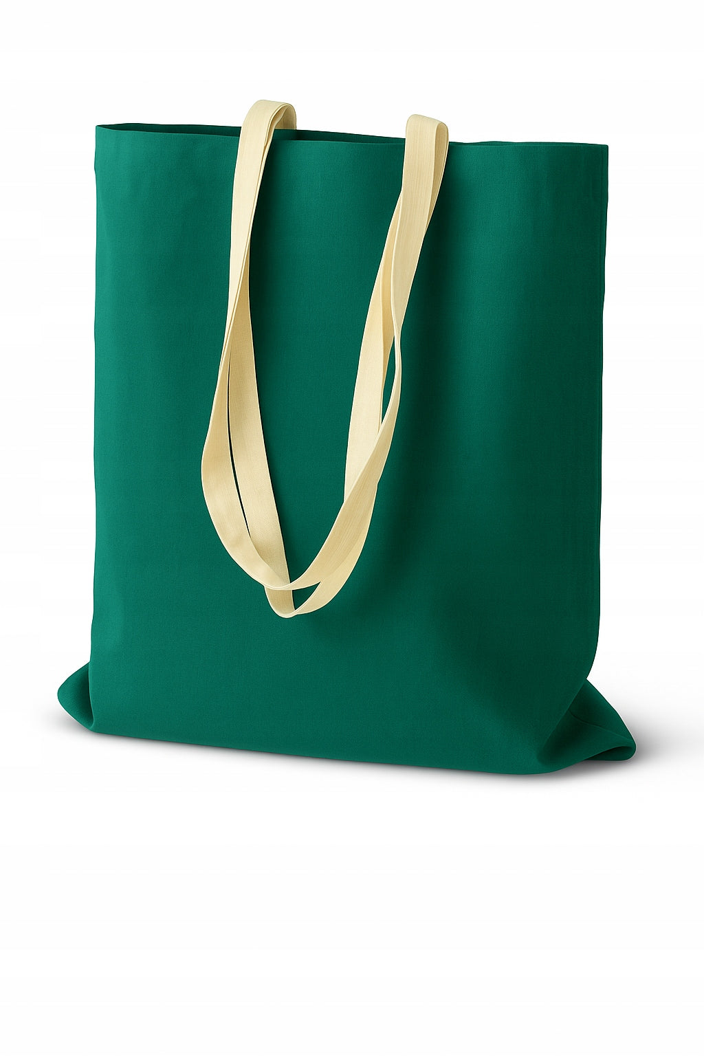 Torba bawełniana 380x420mm Zielona Uchwyt: 70cm