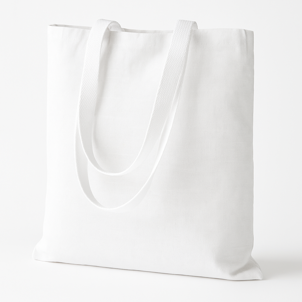 Torba bawełniana 380x420mm Biała Uchwyt kaletniczy: 70cm