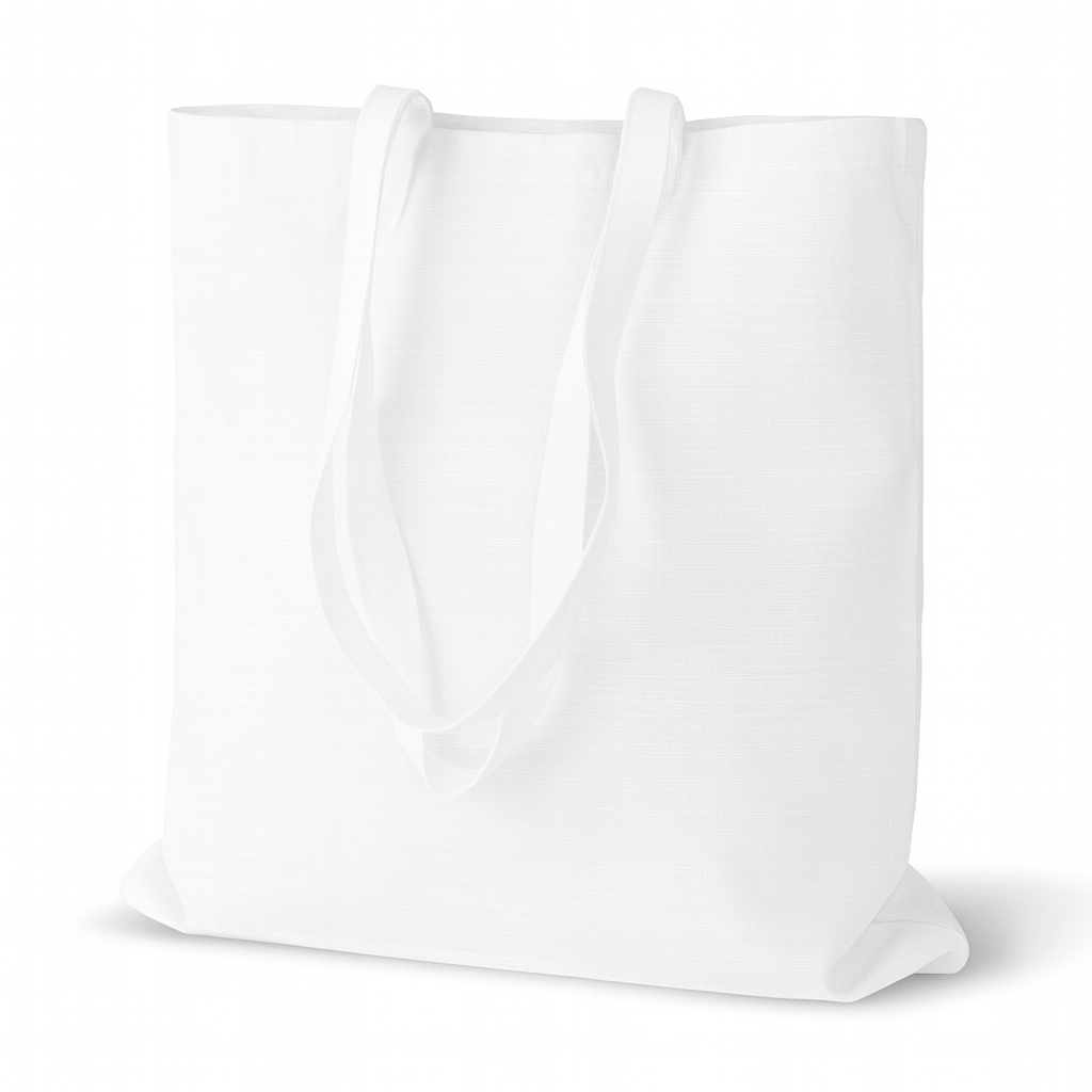 Torba bawełniana 380x420mm Biała garsonka Uchwyt: 70cm