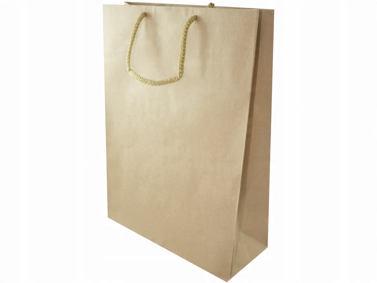 Torba papierowa 240x90x320mm ECO prestige Brązowa