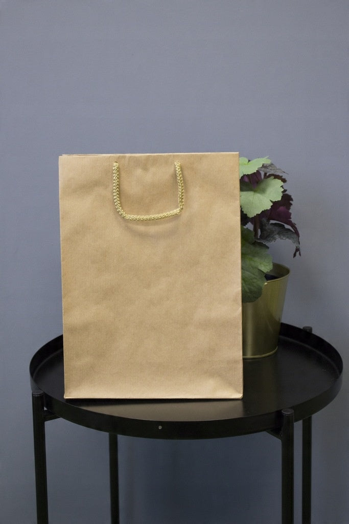 Torba papierowa 240x90x320mm ECO prestige Brązowa