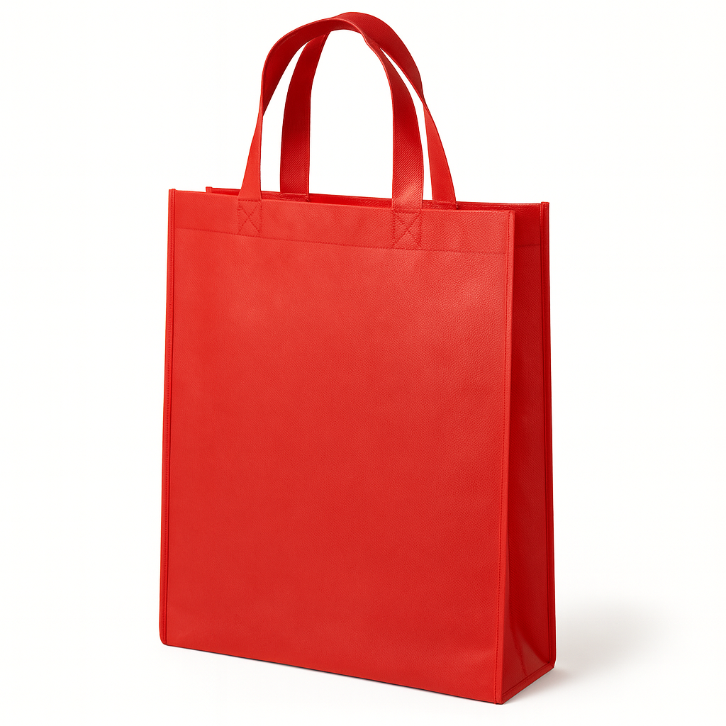 Torba polipropylenowa Czerwona 300x150x350mm Uchwyt: 38cm