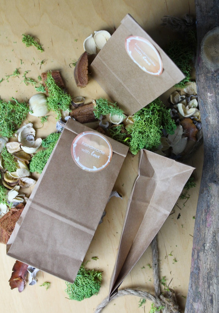 Naklejki HANDMADE with love ozdobne 10szt.