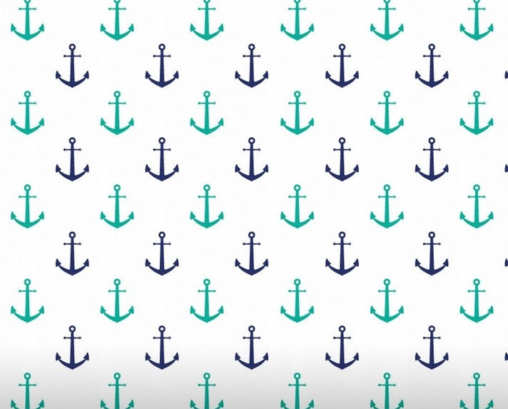 Tkanina Bawełniana Kotwice 135g 1mb