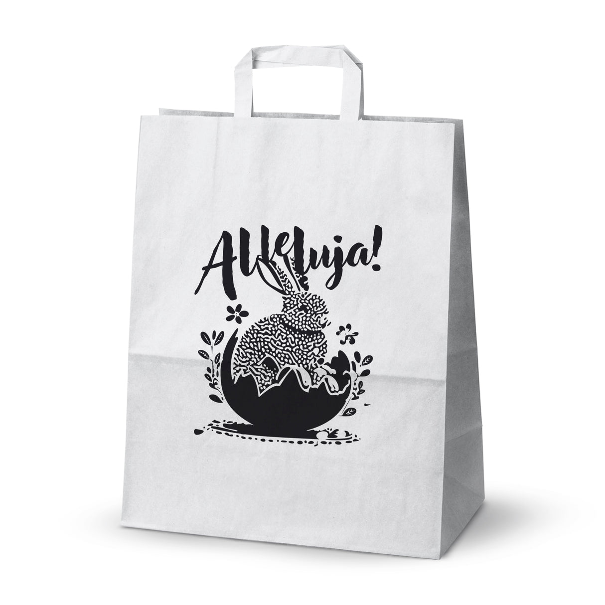 Torba papierowa 50szt. 320x160x39mm BIAŁA ALLELUJA