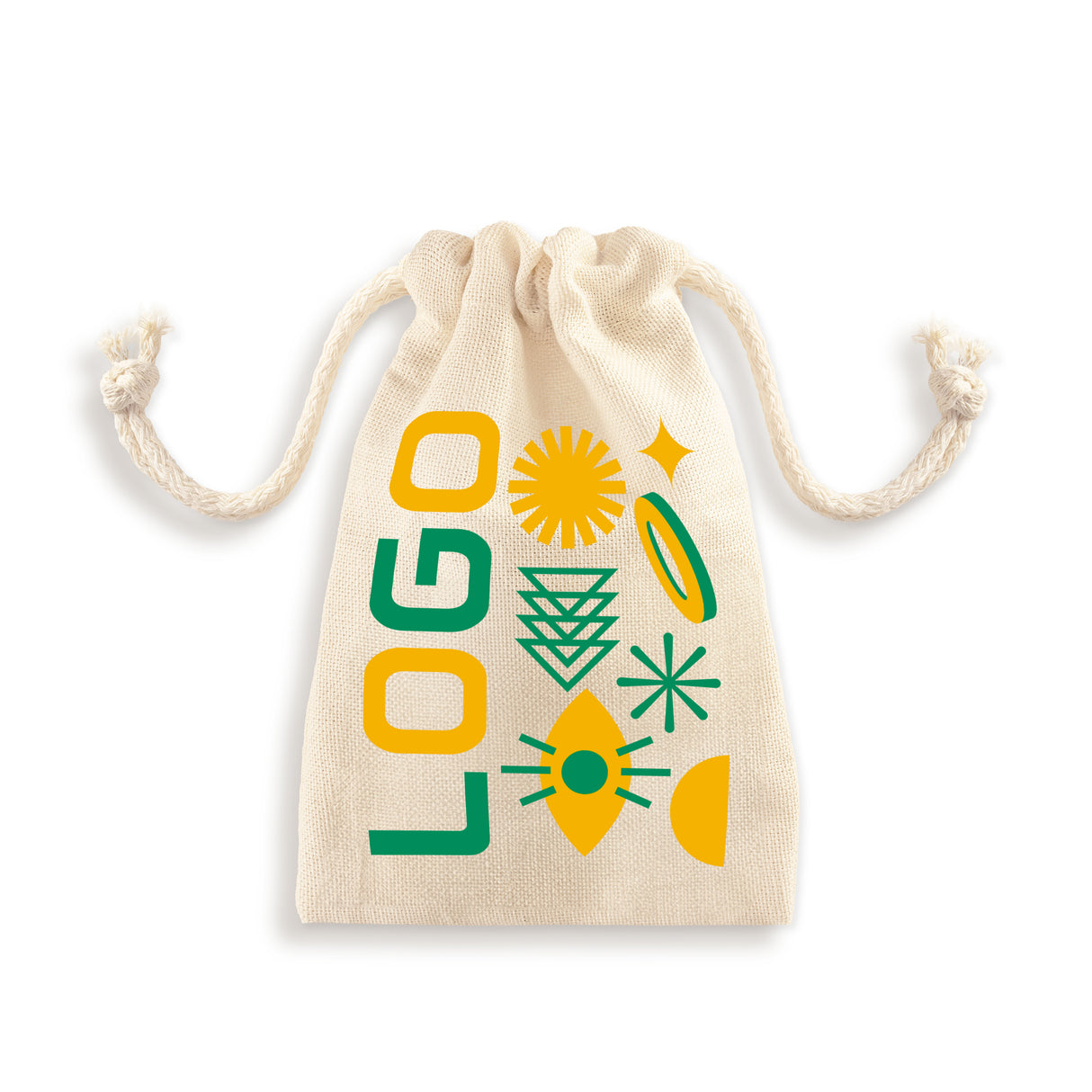 Worek bawełniany z nadrukiem 100x150mm Ecru od 50szt.