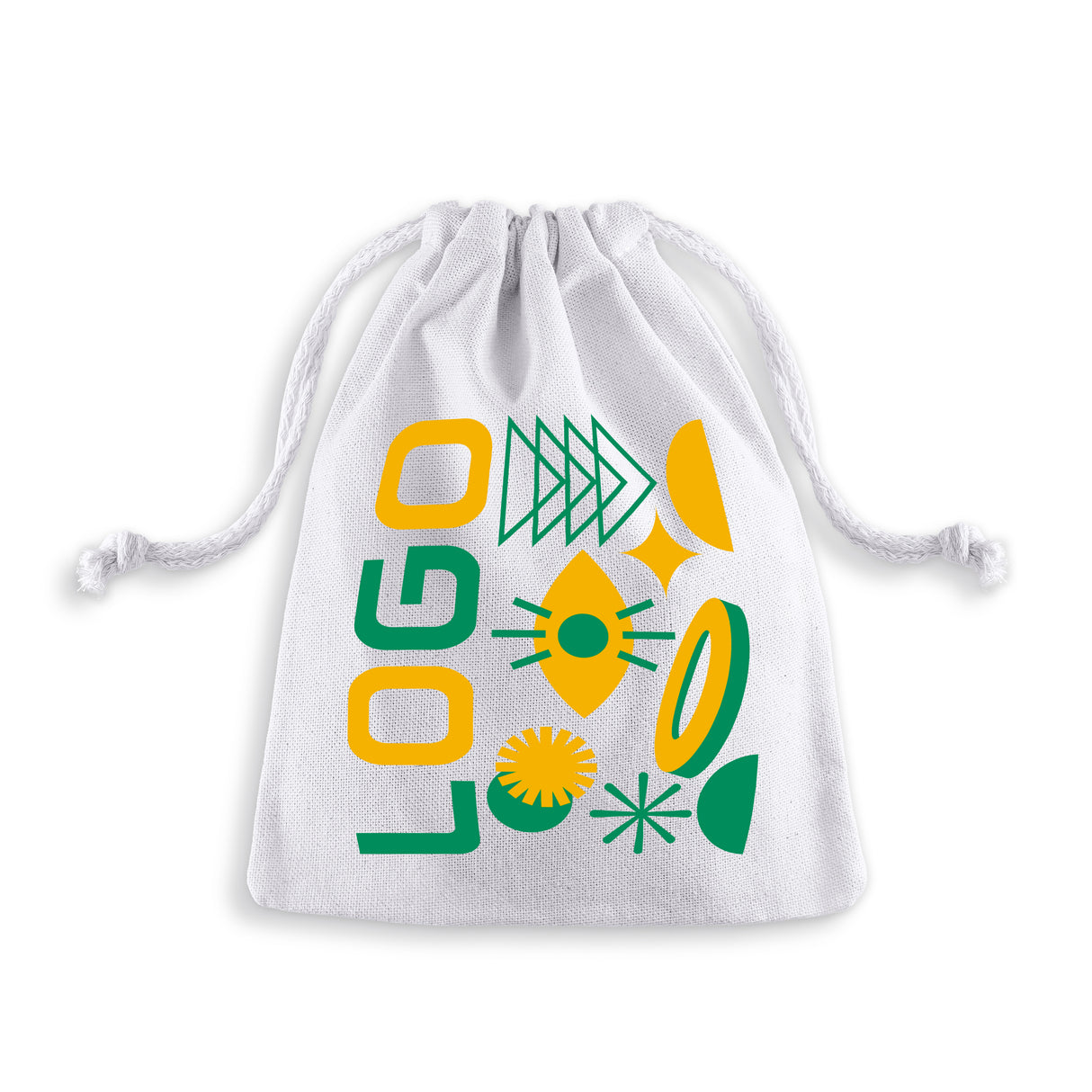 Worek bawełniany z nadrukiem 150x200mm Biały od 50szt.