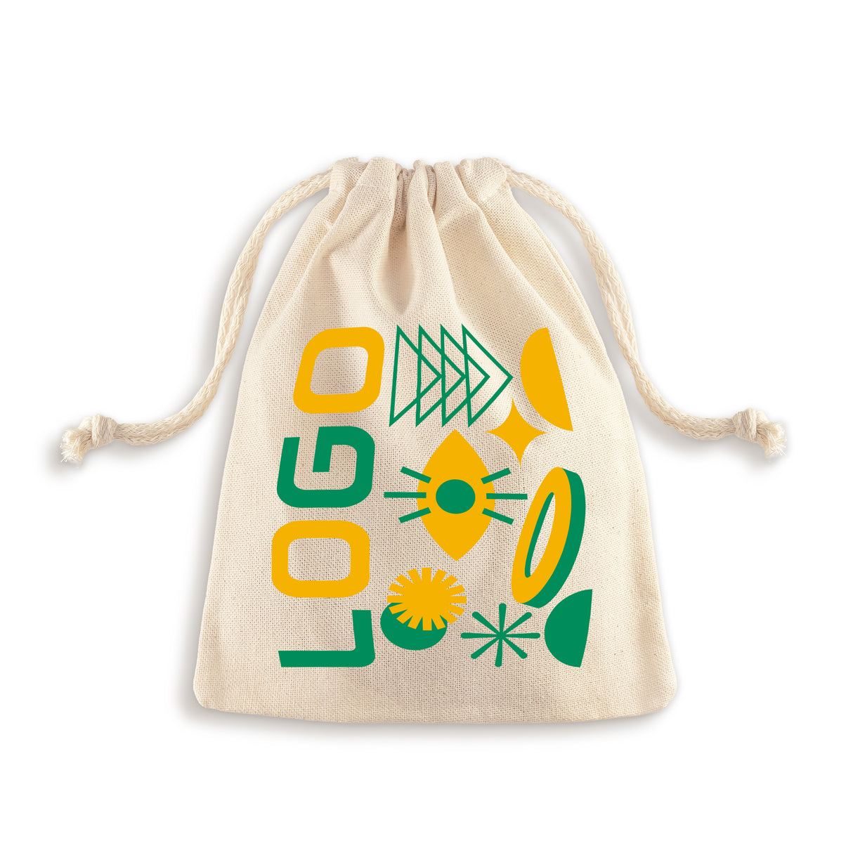 Worek bawełniany z nadrukiem 150x200mm Ecru od 50szt.