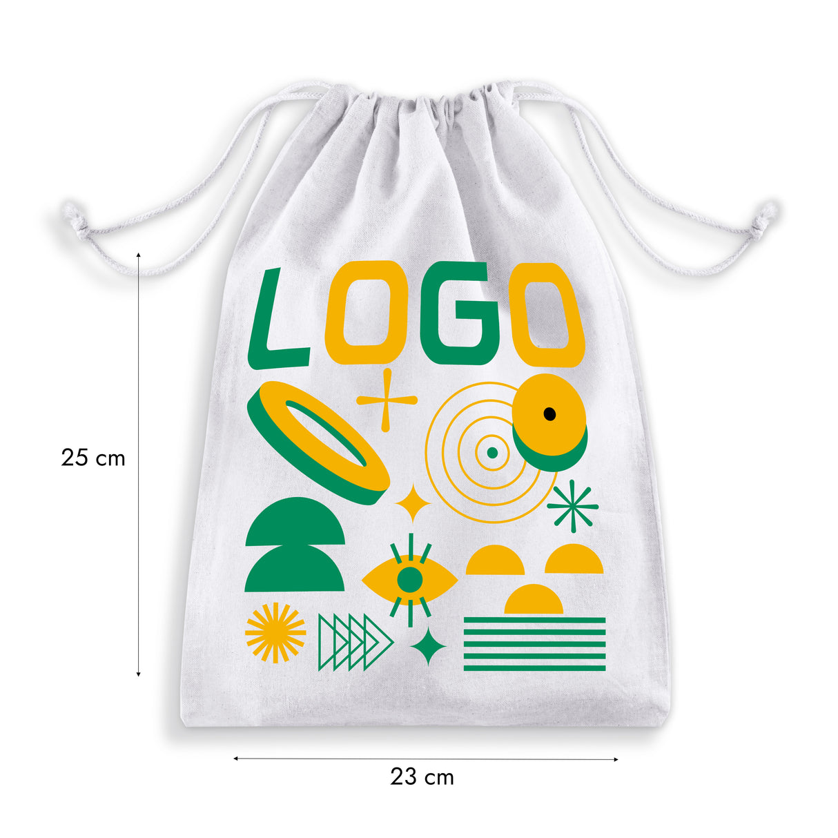 Worek bawełniany z nadrukiem 300x450mm Czarny od 50szt.