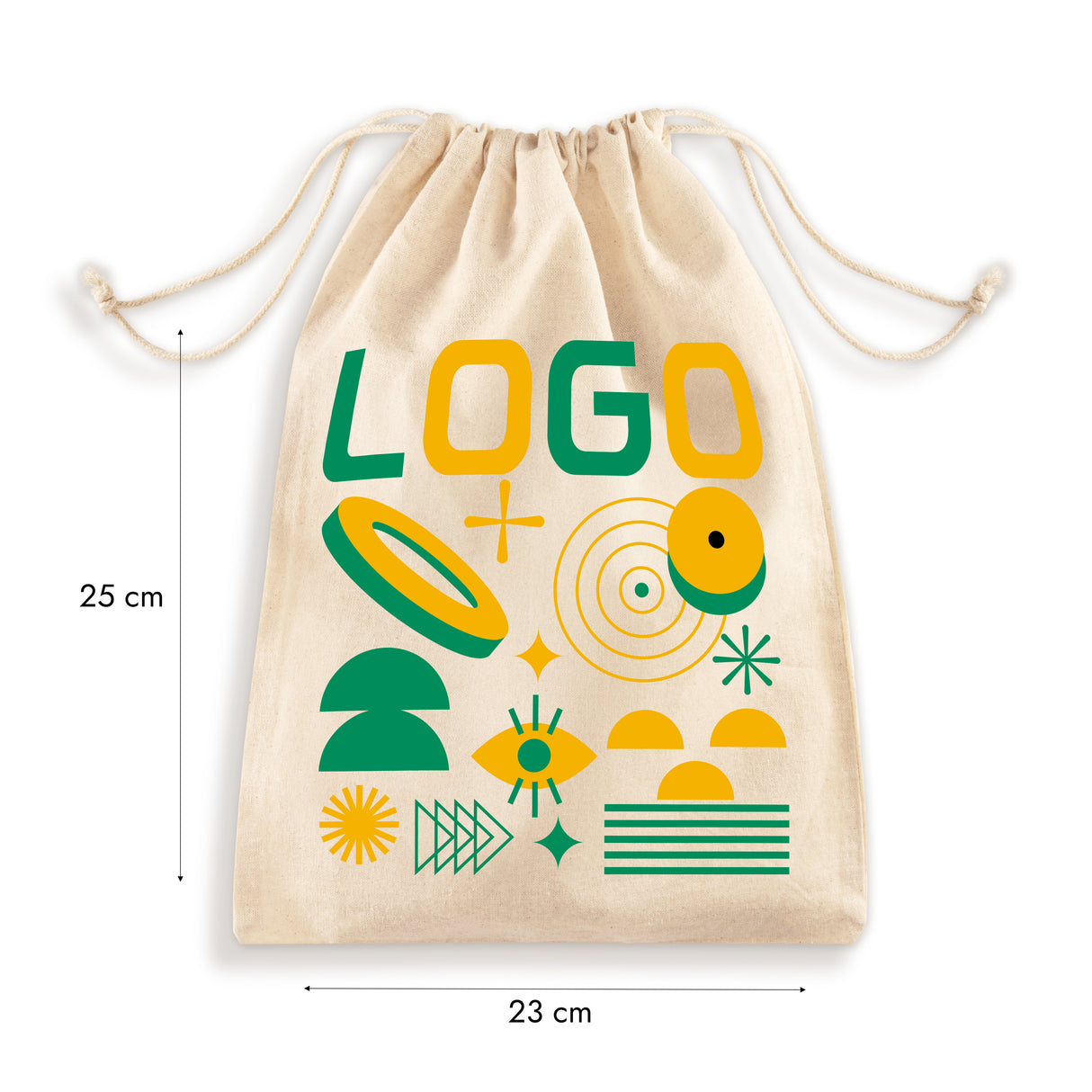 Worek bawełniany z nadrukiem 300x450mm Ecru od 50szt.