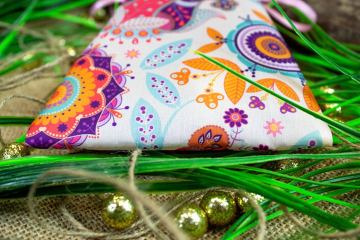 Woreczek poliestrowy 15x20 cm Motyw Folk