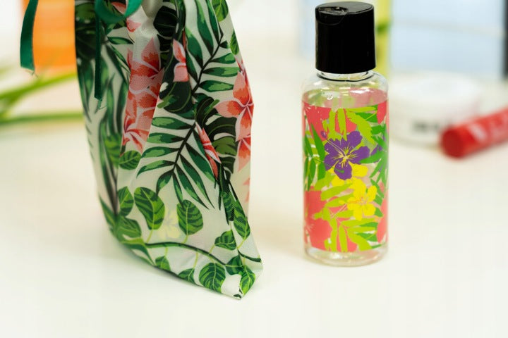 Woreczek poliestrowy 15x20 cm Zielone liście