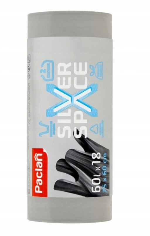 Mocne Worki na Śmieci Silver Space 35l + 60l Paclan