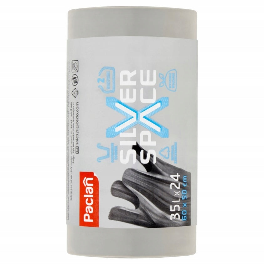 Mocne Worki na Śmieci Silver Space 35l Paclan 24 szt.