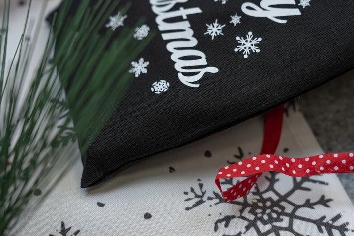 Woreczek bawełniany 15x30cm Merry Christmas