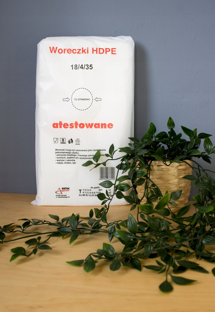 Woreczki torebki foliowe HDPE 18x35cm 750szt.