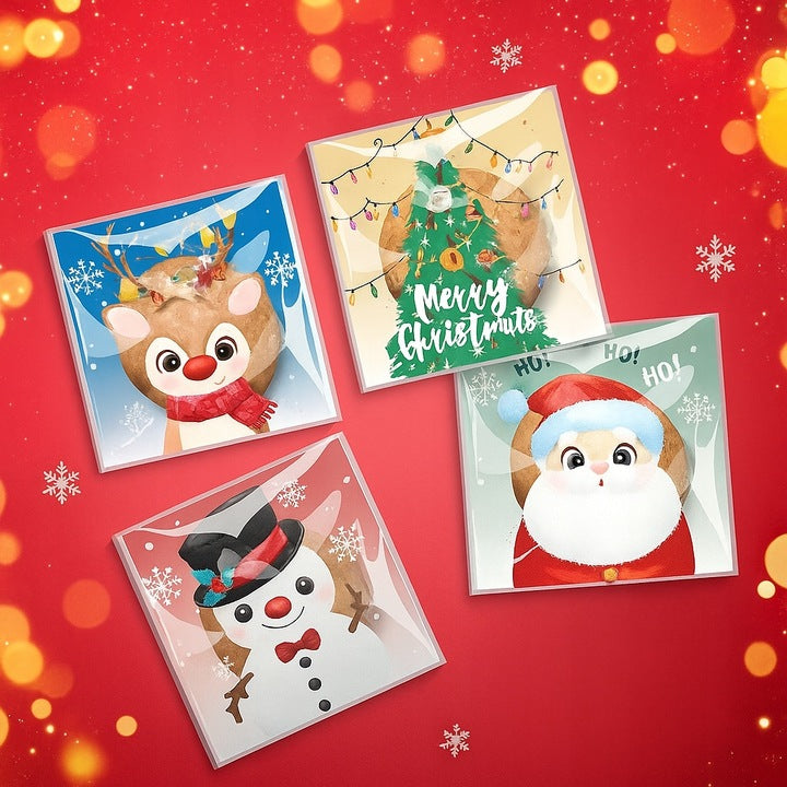 Woreczki celofanowe z zamknięciem Renifer