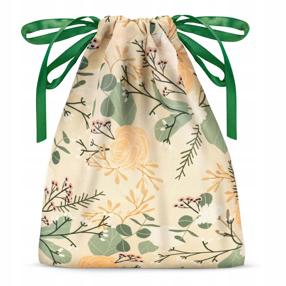 Woreczek poliestrowy 15x20 cm Ecru Motyw Boho