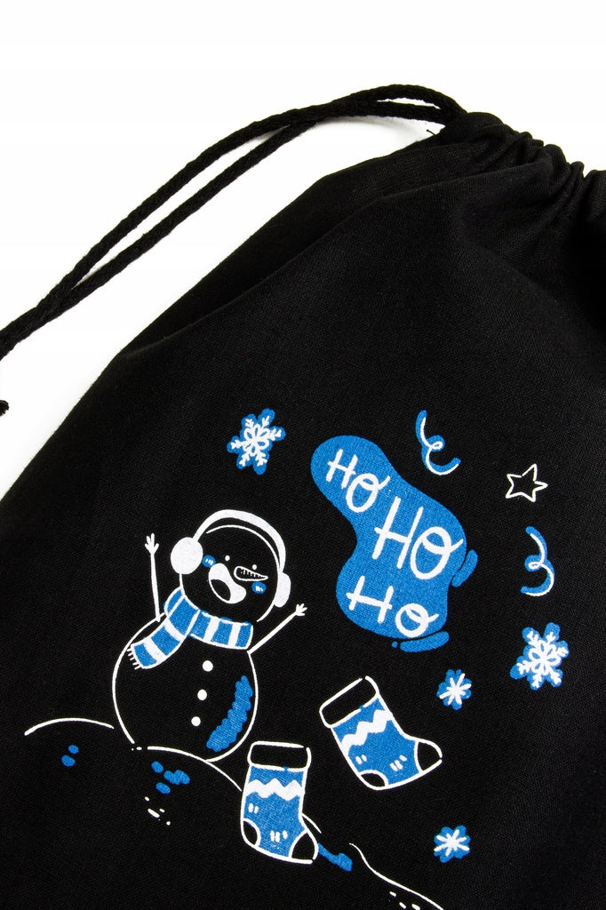 Woreczek bawełniany 25x30cm Bałwan Ho Ho